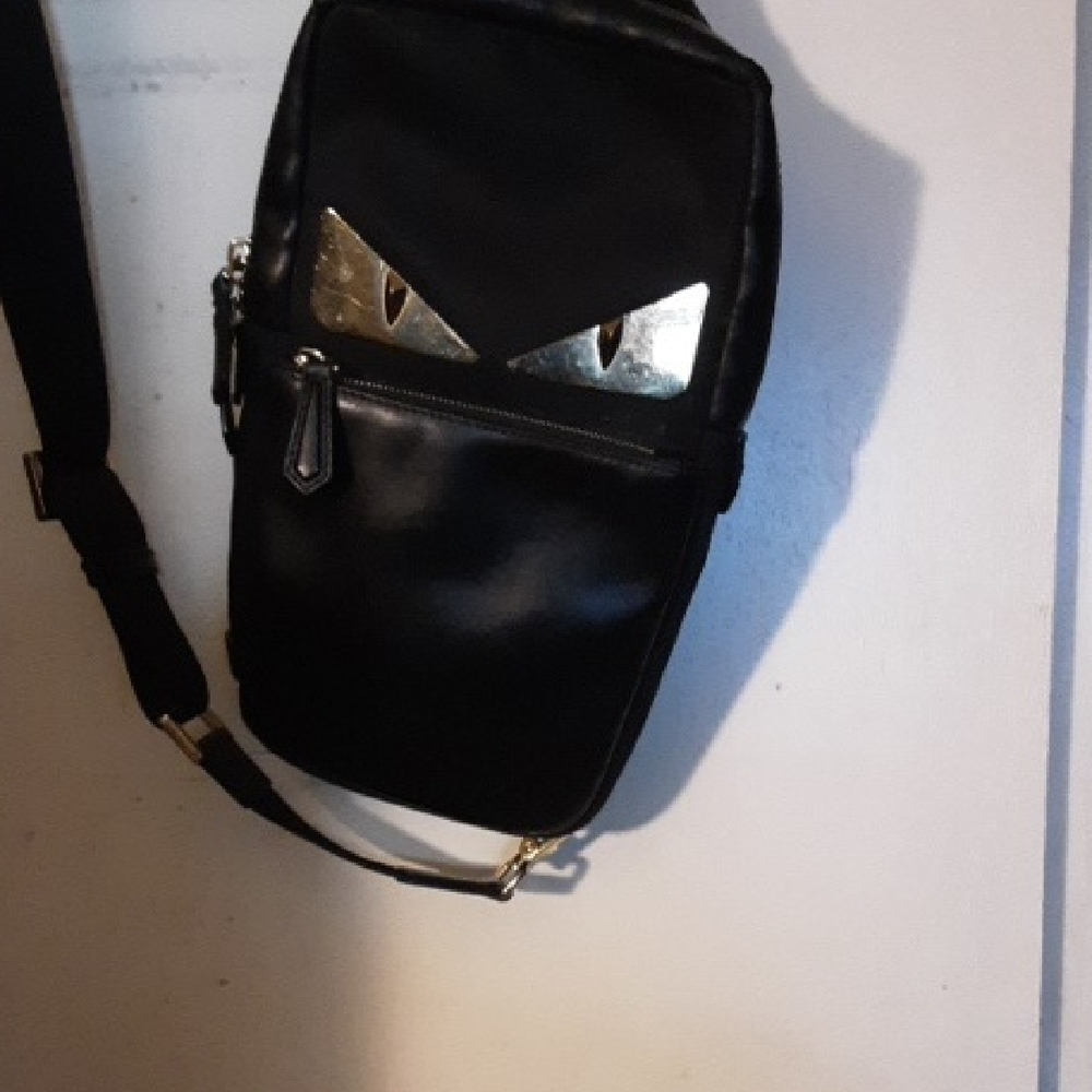 Men's Black Designer Crossbody Bag